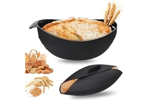 LUXECOVE Moule à pain en silicone, bol à pain ovale 3 en 1, moule à pain de 30 cm de diamètre,moule à pain, résistant à la chaleur 230°C, pour la cuisson en cuisine, le mélange