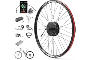 Varstrom 36V 250W Rueda Motor Trasero para Bici 26" 27,5" 28" 29" 700C, Versión Cassette con Anchura de Montaje 136-142mm, Brushless Geared Rear Hub Motor - Ebike Conversion Kit con Pantalla DP C18