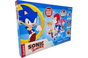 KHADOU Sonic the Hedgehog Board Game - Sonic Battle - The Search for the Chaos Emeralds