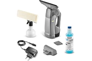 Kärcher batteridriven fönster- och yttvätt WVP 10, driftstid: 35 min, 280 mm sugmunstycke, sprayflaska med mikrofiberduk, laddare, rengöringsmedel 500 ml
