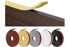 flintronic Forma U Cinta de Madera Cantos, 3m * 12mm TPE Protector Borde de Muebles, Cantoneras Cubrecantos Autoadhesiva, Proteccion para Mesas y Muebles, Puertas de Automóviles.(Beige)