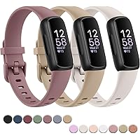 Vancle Armband für Fitbit Inspire 3 Armband für Damen Herren, Verstellbarer Uhrenarmband klassischer Sport Ersatzarmband für