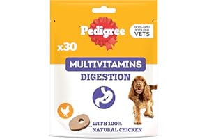 PEDIGREE Multivitamins Digestion 30 Soft Dog Chews 180 g