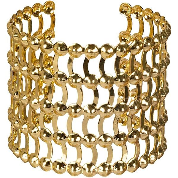 WOWORAMA Gehämmertes Chunky Cuff Armband für Frauen Vintage Boho Weites