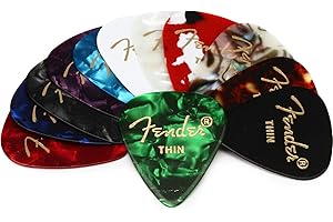 Fender 0980300100 Kostki do Gitary, Wielokolorowy, 12 sztuk