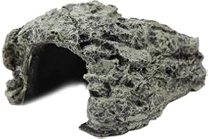 PARYOU Grotta Acquario - Rifugio Tartarughe Terra, Casa, Nascondiglio, Ornamento (Piccolo)