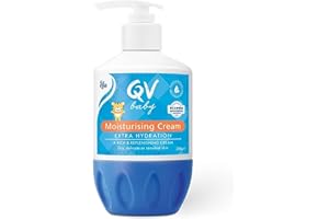 QV Baby Moisturising Cream, 250g - Rich Moisturising Cream With Glycerin and Vitamin B3 For Babies and Newborn, Non-Greasy For Sensitive Skin, with 24-Hour Protection, Baby Moisturiser, pH-balanced