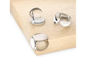 deleyCON 20 Sztuk Ochraniacze Narożników Dziecko - Samoprzylepne Silikon Przezroczysty Miękkie Okrągłe 20 mm x 30 mm - Dzieci Ochraniacze Krawędzi Stołu do Drewna, Metalu, Stołu, Stołu Szklanego