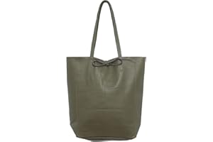 Zwillingsherz Ledertasche - Shopper aus 100% Echtleder - Hochwertige Tasche für Damen Frauen Mädchen – Shopper groß und elegant - Schultertasche