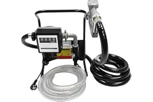 Dieselpumpe Elektrische Kraftstoffpumpe YUNRUX 220V 375W Umfüllpumpe Heizölpumpe Selbstansaugend Ölabsaugpumpe 2400L/H