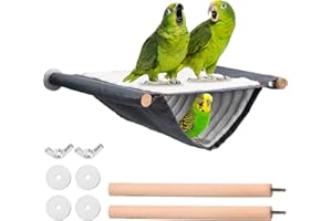 NASEOM Winter Warm Vogelnest Haus, Warme Weiche Plüsch Hängematte Haustier Vogel Nest, hängen Höhle Käfig Vogelhütte Hängendes Käfig Zelt, für Wellensittich Nymphensittich Finken Hamster (L, 23x18.5x12cm)