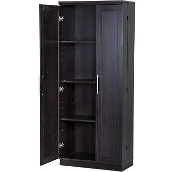 Homcom 2 Door Wooden Freestanding Kitchen Pantry Utility Room