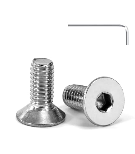 APPROVED VENDOR Tornillo De Cabeza Hueca Plana Métrico,Plana,M5-0.80,30mm Long., Material Acero Inoxidable Sin Acabado Piezas Por Paquete 50