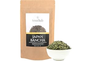 ‎TEACLUB Japan Bancha Grüner Tee Lose 100g, Japanischer Grüntee Aromatisch-Mild, TeaClub Green Tea