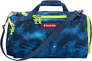 Step by Step Sporttasche, mit Nasswäschefach, Abnehmbarer Tragegurt, Verstellbarer Schultergurt, ab der 1. Klasse, 13L