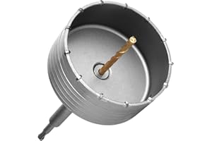 TERRYSHOP74 Sega a Tazza per Muro Cemento Ø 150 mm Corona Carotatrice a Secco + Adattatore SDS PLUS + Punta Centraggio 8x110 mm (150 mm)