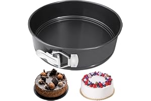 Grilzy 12 Inch Spring Form Cake Tin - 20cm Non-Stick Round Cake tins for Baking Cheesecake at Home, Kitchen, and Restaurant