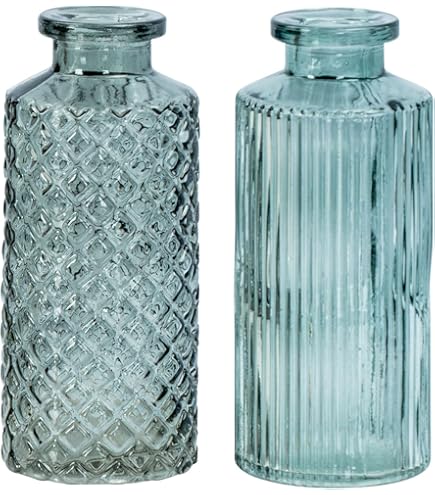 FIRU hoge fles vaas brons van glas 75cm