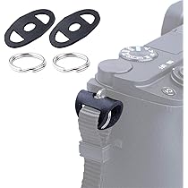 6-tlg. Kameragurt Adapter Set - Dreieckige Splintringe Mit Schutzkappen