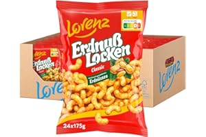 ‎LORENZ SNACK WORLD LORENZ | ErdnußLocken Classic | 24 x 175 g | vegan