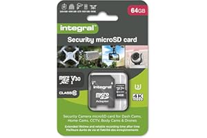 INTEGRAL SECURITY MICRO SD 4K V30 UHS-1 U3 64GB