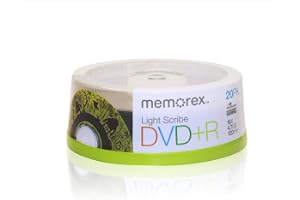Dvd+R 20 Pack Spindle Lightscribe infällda DVD-skivor