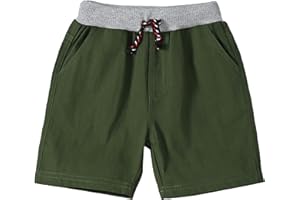 Koonde Boy's Twill Shorts Age 2-7 Years Elasticated Waist Cotton Boy Jersey Shorts