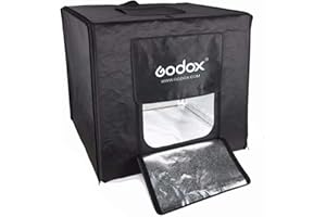 Godox Portable Triple Light LED Ministudio - 80x80x80cm - Professionelle Fotostudiobeleuchtung, Produktfotobox, Mini-Fotostudio für Produktfotos