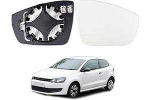 Hebstw Heated Spiegelglas Ersatz für VOLKSWAGEN Polo 2014-2015,6R0857522, Ersatz Spiegelglas Heizbar, Spiegelglas Außenspiegel Glas(Rechts)