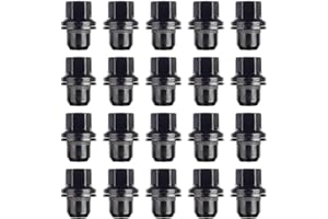 Ellis Excellence - Set di 20 dadi per cerchi in lega, compatibili con veicoli Land Rover e Range Rover, colore: nero