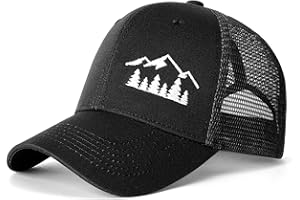 Eoslya Baseball Caps Mens - Peak Embroidery Mesh Back Baseball Cap,Trucker Cap Adjustable Baseball Hats Breathable Sports Cap Casual for Outdoor Men UK