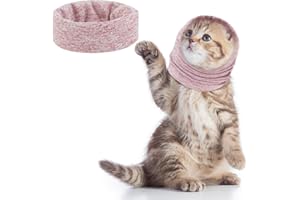 EASY JOY Ohrenschützer Hund, Ohrenschützer für Hunde, Lärmschutz, Warmer Hals und Ohren des Hundes, angenehmes Tragegefühl, Linderung von Angstzuständen, beruhigender Gehörschutz für Hunde, Rosa S