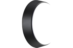 Luceco Eco Luz LED Exterior de Mamparo, Iluminación Exterior Decorativa, Redonda, Negra, IP54, 10W, 700lm, 4000K, EBER10S40