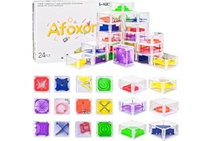 AFOXON 24 Pack Maze Cube Puzzle Toys for Teens Adults Kids,Balance IQ Maze Game, Mini Maze Cube Puzzle Box 3D Brain Maze Toy Puzzles Party Favor Games, Ideal Prizes Gifts for Kids and Adults
