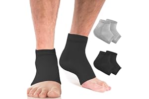 AOOTUERL Calzini idratanti con tacco, 2 Paia Calzini Idratanti In di estratto di aloe vera infusa fodera in gel, Calzini Idratanti per Piedi, per piedi asciutti trattamento di riparazione del tallone screpolat