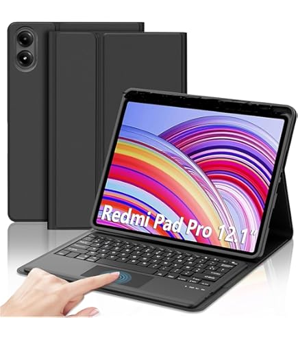 Zubitech Keyboard case for Redmi Pad SE Ultra-thin PU leather
