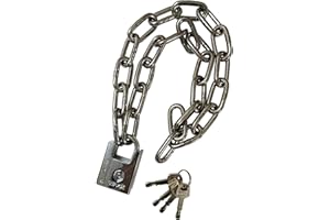 WANLIAN Security Chain and Lock Kit-Chain Length 500mm,Cycling Chain Locks-Motorcycle Lock-Suitable for Electric Bicycles, Bicycles and Motorcycles (6x500mm)