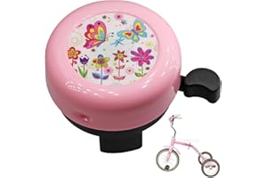CYLOCRYA Timbre de Bicicleta para Niños y Niñas, Campana de Manillar Adecuada para Bicicletas de Montaña, Bicicletas de Carretera y Scooters, Sonido Claro y Fuerte