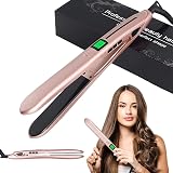 Ufesa PP5100 - Plancha alisadora para el Pelo con placas de revestimiento  de cerámica, Doble función: liso y rizado, Color Negro : Belleza