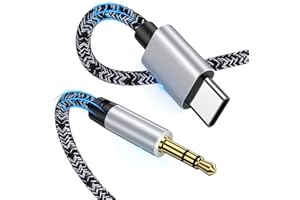 Sidpro Aux Cable for iPhone in Car,1M USB Type C to 3.5mm Audio Aux Jack Cable,Car Stereo Cord Headphone Adapter for iPhone 17 16 15 Pro,Samsung Galaxy S25 S24 S23 S22 A16 A35 A55 Note 20,Pixel 9/8