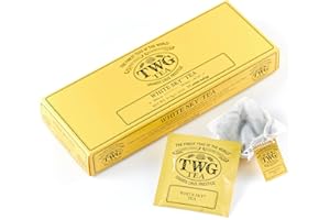 TWG Tea | White Sky Tea | WhiteTea | Ylang Ylang Flowers | 15 Hand Sewn Cotton Teabags | Gift Set
