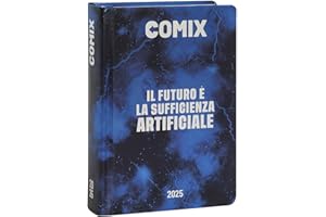 COMIX - Diario Giornaliero 16 Mesi, Diario Scuola 2024-2025 per Ragazzi e Ragazze, con Copertina Rigida, Ideale per la Scuola Superiore, 13x17.8h cm, Blu