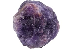 CrystalTears 1 Pezzo di Cristallo Ametista Grezza Curativa al Quarzo Grezzo per Avvolgere Il Filo, lucidare, lucidare, Tumbling, Reiki e Wicca