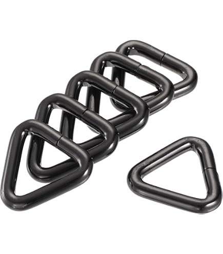 10 Hebillas Triangulares De Metal De 25 Mm - Hierro Galvanizado, Para Cinturones, Bolsos, Manualidades Y Proyectos DIY
