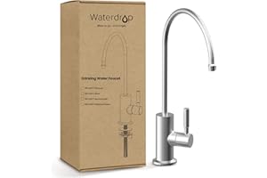 Waterdrop RO rubinetto da cucina filtro acqua rubinetto per sistema di osmosi inversa e sistema di filtrazione dell'acqua Bevande Rubinetto in acciaio inox 304, senza piombo, nichel spazzolato
