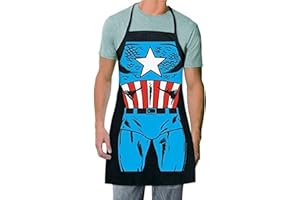 ShopINess Divertido Delantal de Cocina para fiestas, regalo y barbacoa - Capitán Style