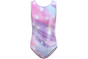 Happy Cherry Dziewczęcy strój baletowy, gimnastyczny, strój do tańca, błyszczący, miękki, elastyczny trykot na całe ciało, joga, strój baletowy