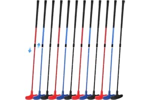 Liliful 12 Pack Golf Putters for Kids Two Way Mini Golf Putter with 12 Golf Balls Bulk Putter for Right or Left Handed Golfers Adjustable Length Golf Clubs Set for Men and Women