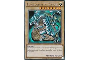 TCG SDBE-DE001 - Blauäugiger w. Drache - Ultra Rare - Deutsch - 2. Auflage - im Set mit Ultrapro Toploader - Yugioh