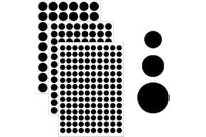 ZFKXGS 290 Pièces Cache Vis Noir 12mm/15mm/21mm PVC Cache Trou Meuble Cache Vis Adhesif Cache Trou Mur Capuchons Autocollants pour Trous de Vis pour Armoire Tiroir Murale Bureaux Réparation de Meubles